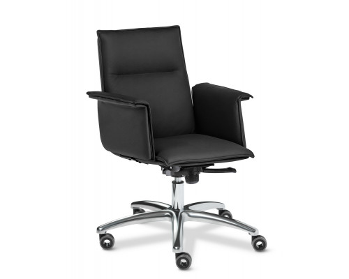 Кресло руководителя Эпсилон Люкс B | Epsilon Luxe B Multi-office (натуральная кожа) низкая спинка