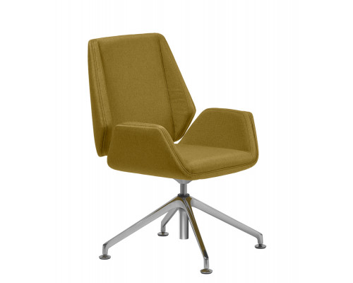 Кресло руководителя Сиена Хром B4L | Siena Chrome B4L Multi-office в ткани глайдеры