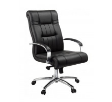 Кресло руководителя Дали DB-700М/хром (натуральная кожа) низкая спинка