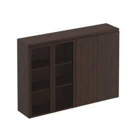 Шкаф средний комбинированный со стеклом закрытый 180 Mark