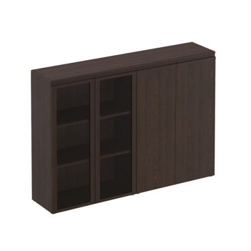 Шкаф средний комбинированный со стеклом закрытый 180 Mark