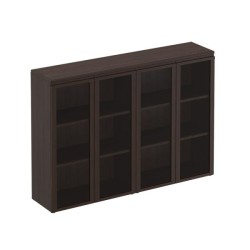 Шкаф для документов средний со стеклянными дверями 180 Mark