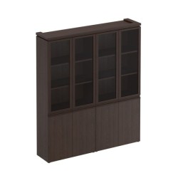 Шкаф для документов со стеклянными дверьми 180 Mark