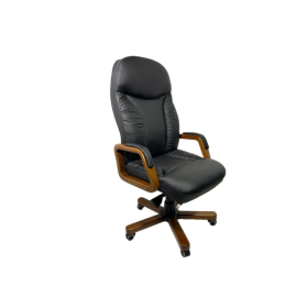 Кресло руководителя Ньон (деревянная крестовина)