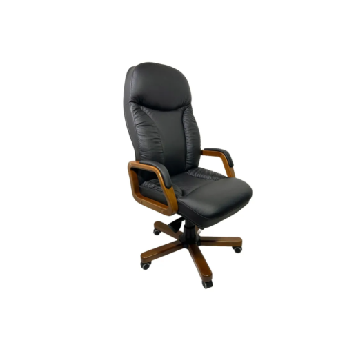 Кресло руководителя Ньон (деревянная крестовина)