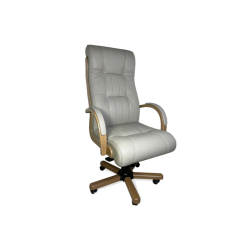 Кресло руководителя Венген с накладками (деревянная крестовина)