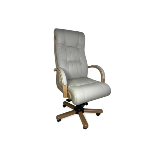 Кресло руководителя Венген с накладками (деревянная крестовина)