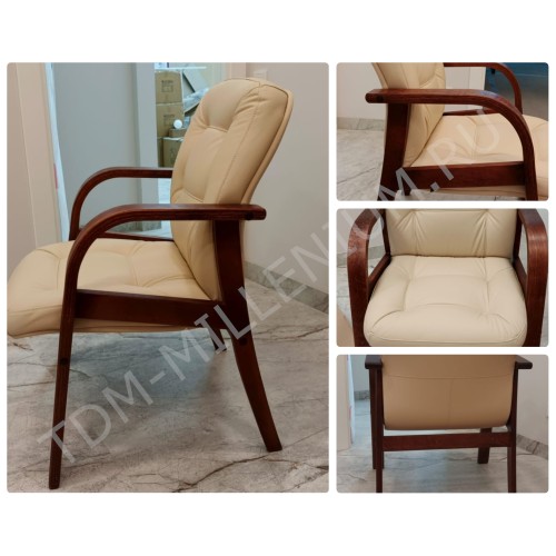 Конференц стул для посетителя Victoria D Multi-office (натуральная кожа)