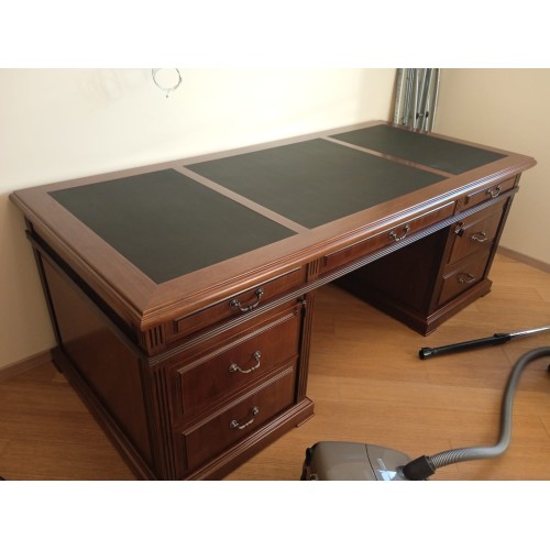 Стол руководителя 7 ящиков от кабинета Washington 29100 (цвет темный орех)