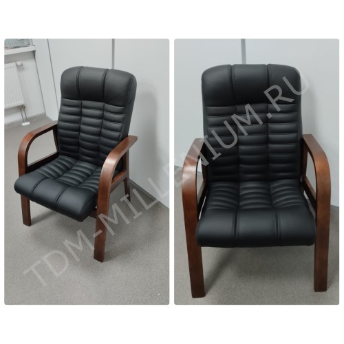 Конференц стул (кресло) для посетителя Atlant D Multi-office (натуральная кожа)