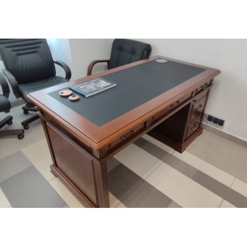  Стол руководителя 5 ящиков от кабинета Washington 29101 (цвет темный орех)