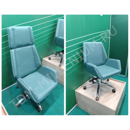 Кресло руководителя Siena Chrome B Multi-office (ткань)