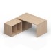Стол на опорной сервисной тумбе (левый) 180(+0/15/30)х180х73.5см Норман | Norman