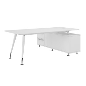 Стол руководителя с опорной тумбой левый (складской) Emporio ЕМР105SX.HGW