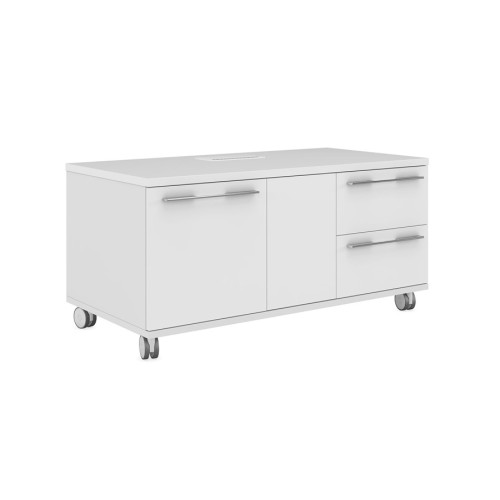 Тумба мобильная с 2 ящиками и левой дверью Emporio ЕМР223SX.HGW