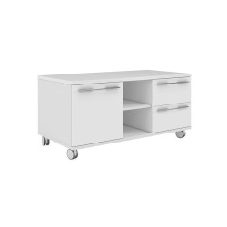 Тумба мобильная с 2 ящиками и левой дверью (складская) Emporio ЕМР222SX.HGW