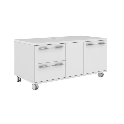 Тумба мобильная с 2 ящиками и правой дверью Emporio ЕМР223DX.HGW