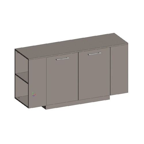 Шкаф низкий с боковыми стеллажами Genesis JNS922