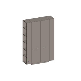 Гардероб с боковыми стеллажами Genesis JNS933