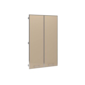 Двери средние стеклянные в алюминиевой раме (складская) Genesis JNS502.G