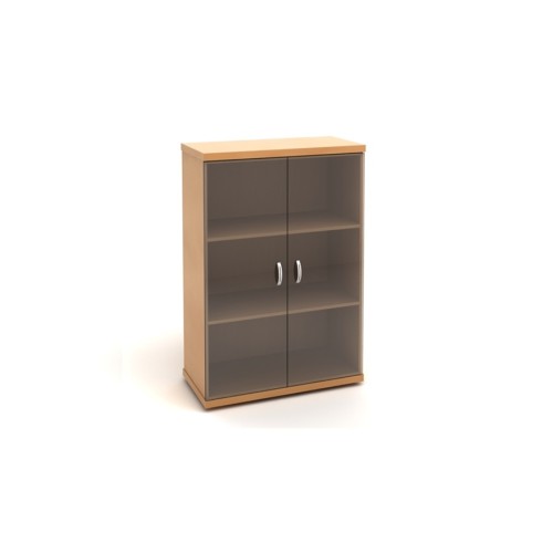 Шкаф низкий стеклянные двери 85_1 Эталон