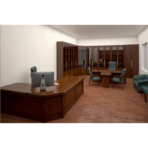 Кабинет руководителя New Kvant (натуральный массив и шпон) офисная мебель премиум класса