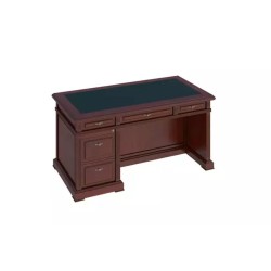 Стол 160 с кож. бюваром одно-тумбовый левый Preston