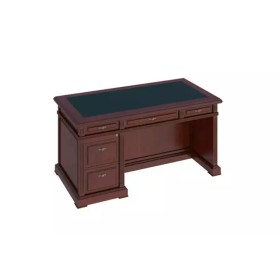 Стол 160 с кож. бюваром одно-тумбовый левый Preston
