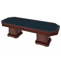 Стол для переговоров с кож.вставкой Preston