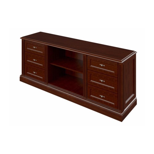 Греденция с ящиками и нишей из массива и шпона RС-127 от кабинета руководителя Ришар