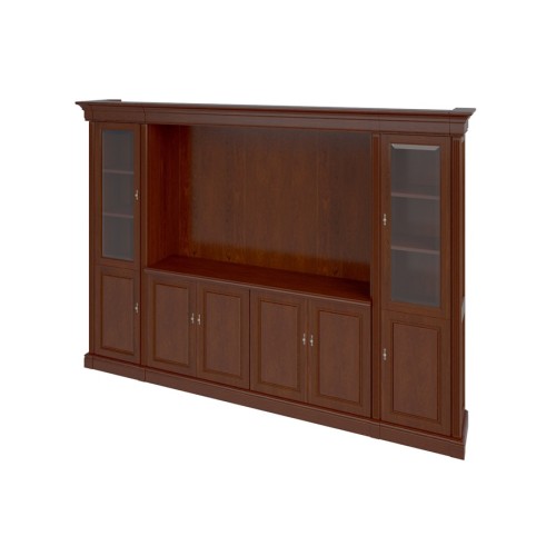 Шкаф комбинированный для TV 297 (Р-104) из массива и шпона от кабинета руководителя Ришар