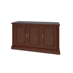 Шкаф низкий трехдверный из массива и шпона R-CR 135 от кабинета руководителя Ришар