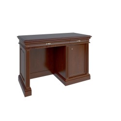 Стол компьютерный RB-120-1/1 (кожаная вставка) из массива и шпона от кабинета руководителя Ришар