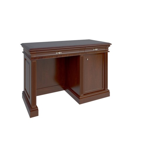 Стол компьютерный RB-120-1/1 (кожаная вставка) из массива и шпона от кабинета руководителя Ришар