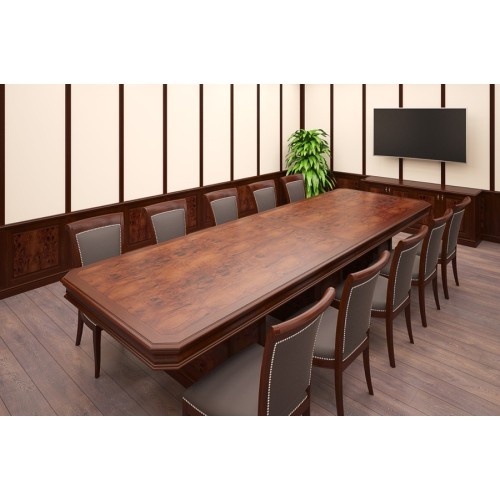 Кабинет руководителя Ришар Люкс ( натуральный массив и шпон оливковый ясень) офисная мебель премиум класса