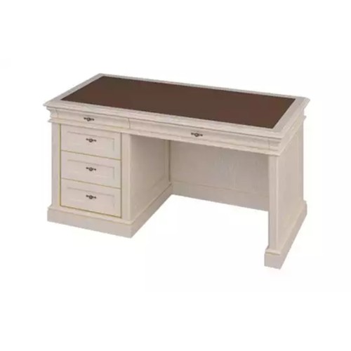 Стол рабочий одно-тумбовый левый Ришар Светлый Ясень