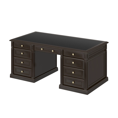 Стол руководителя с кожаной вставкой 205 Версаль