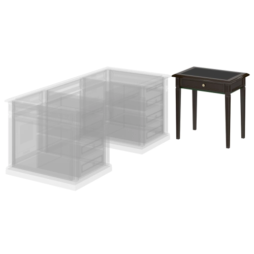 Стол приставной с кожаной вставкой 75 Версаль