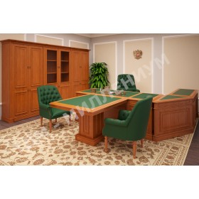 Кабинет руководителя Winter New (натуральный массив и шпон) офисная мебель премиум класса