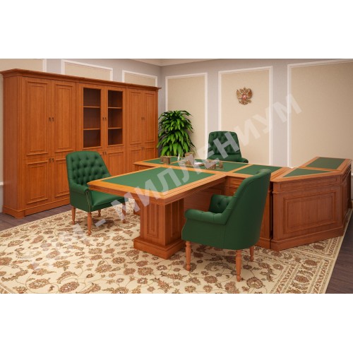 Кабинет руководителя Winter New (натуральный массив и шпон) офисная мебель премиум класса