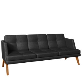 Офисный трехместный диван с низкой спинкой Диктатор 3