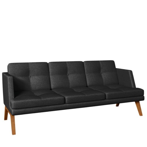 Офисный трехместный диван с низкой спинкой Диктатор 3