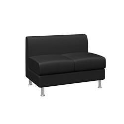 Офисный двухместный диван без подлокотников Домино 2 