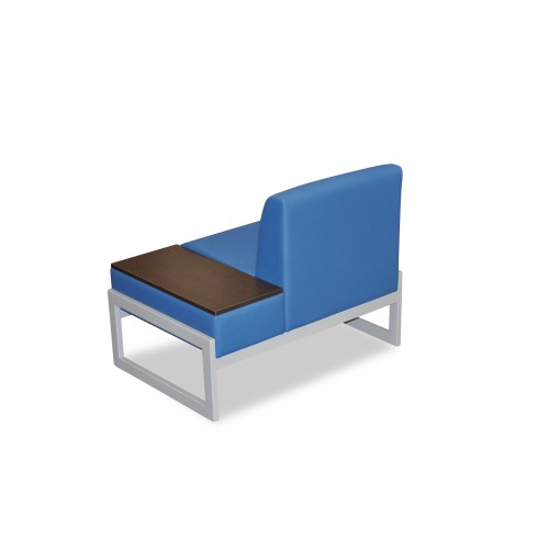 Офисный одноместный диван со столиком справа Сигма 1