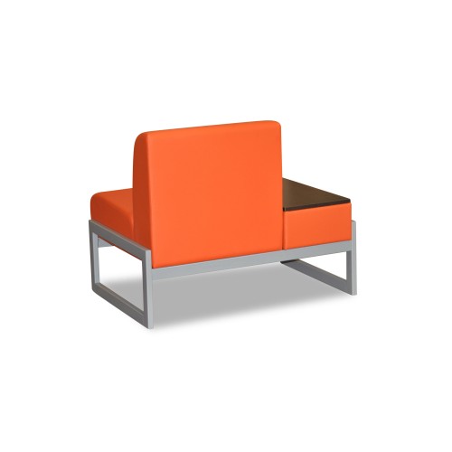 Офисный одноместный диван со столиком справа Сигма 1