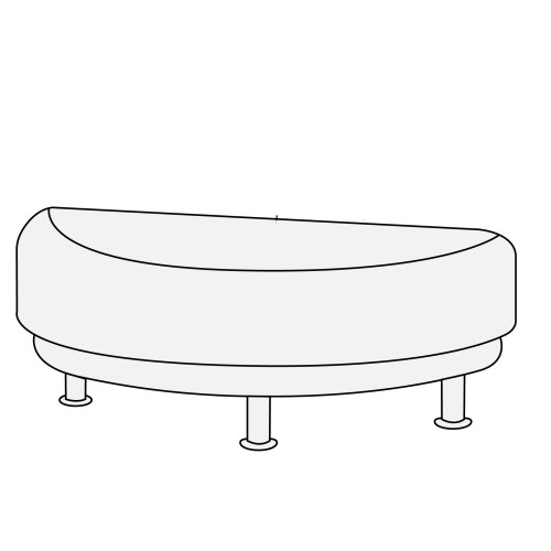 Пуф двухместный Снейк 2 