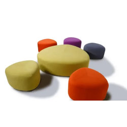 Офисные пуфы для офиса Камень и Таблетка