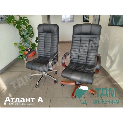Кресло руководителя Atlant A Multi-office (натуральная кожа) высокая спинка