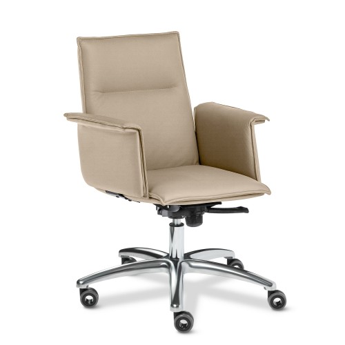 Кресло руководителя Эпсилон Люкс B | Epsilon Luxe B Multi-office (натуральная кожа) низкая спинка