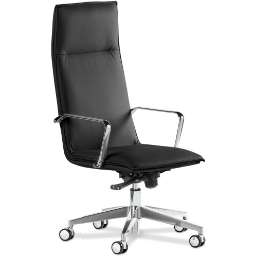 Кресло руководителя Эпсилон С-Лайн A Италия| Epsilon A S-line Italy Multi-office (натуральная кожа) высокая спинка